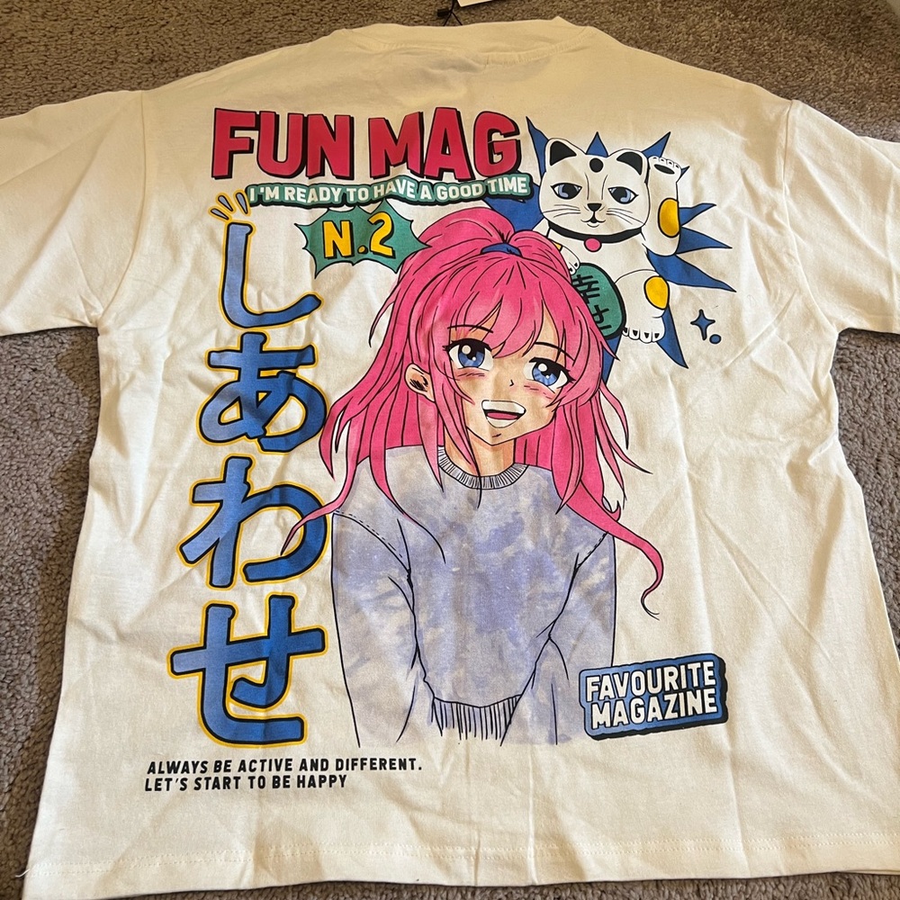New Zara girl graphic t shirt